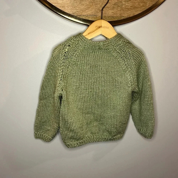 homemade knitted cardigan around  6-12 months - Picture 3 of 3